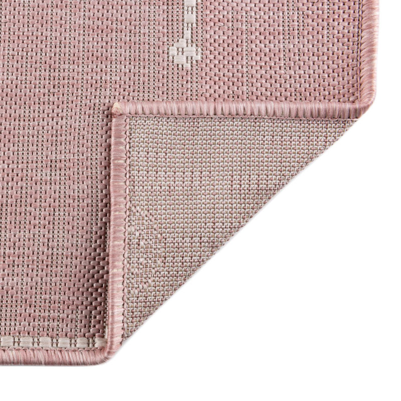 Tapis intérieur / extérieur Brentwood, Rose, Rectangle 2 pi 2 po x 3 pi