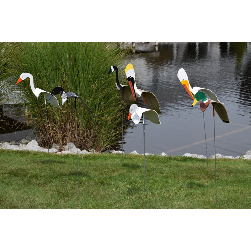 Art de jardin blanc pelican american