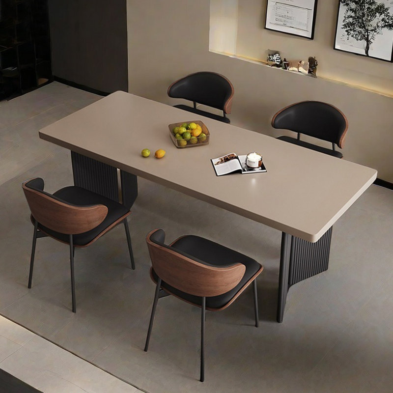 Ensemble de table de salle à manger simple de style italien, H 29,53 po x L 55,12 po x l 31,5 po