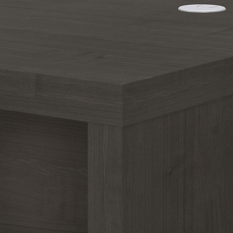 Bureau en forme de L Echo, Érable gris anthracite