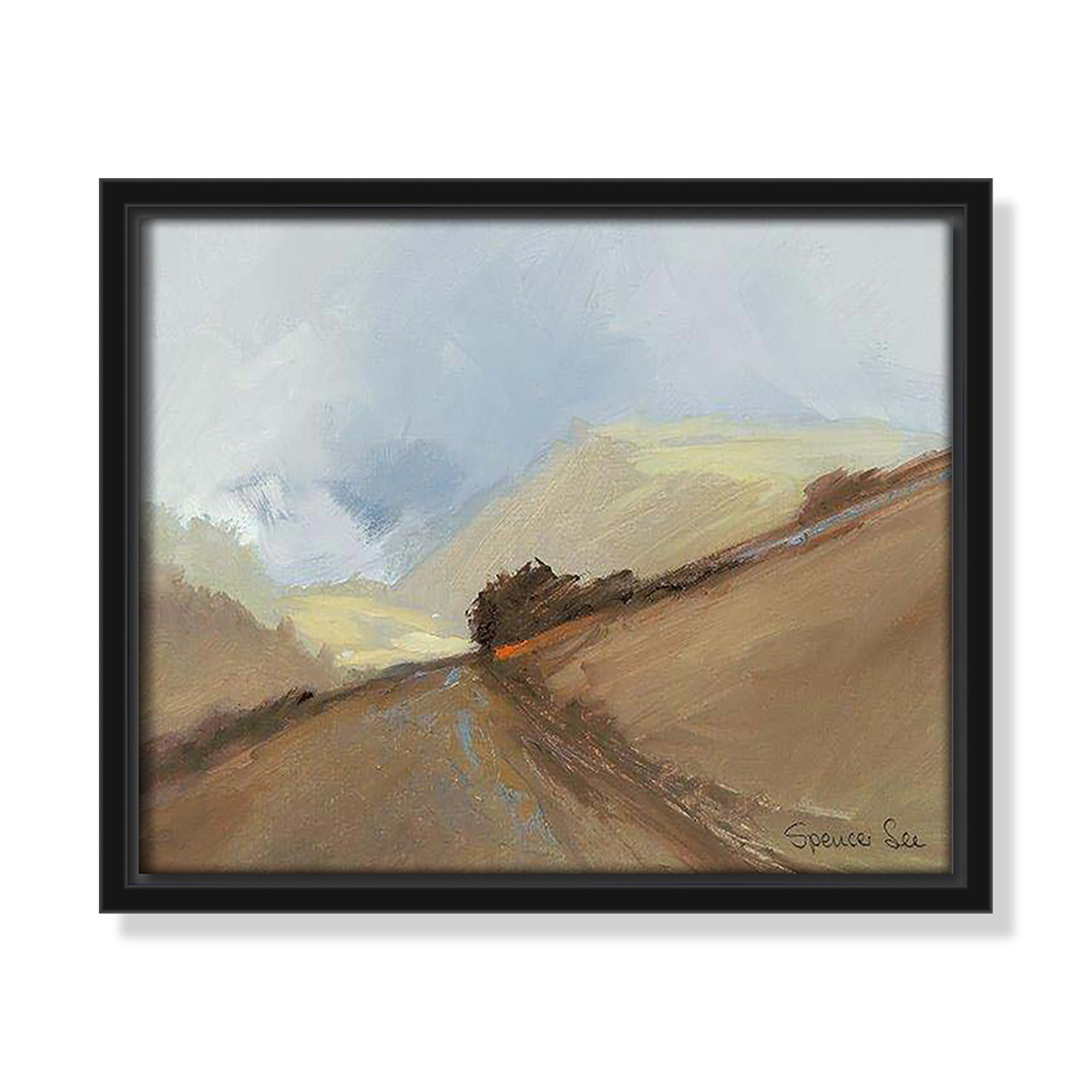Heaven And Earth II by Spencer Lee, 9.5'' H x 11.5'' W x 2'' D, Black Framed