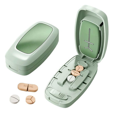 Portable  Cutter Portable  Cutter 2026 Adjustable 1/2 1/4 Pills Cutter And Splitter For Multiple Pills  Taker Household Gadgets Accurate Centering Alignment Device