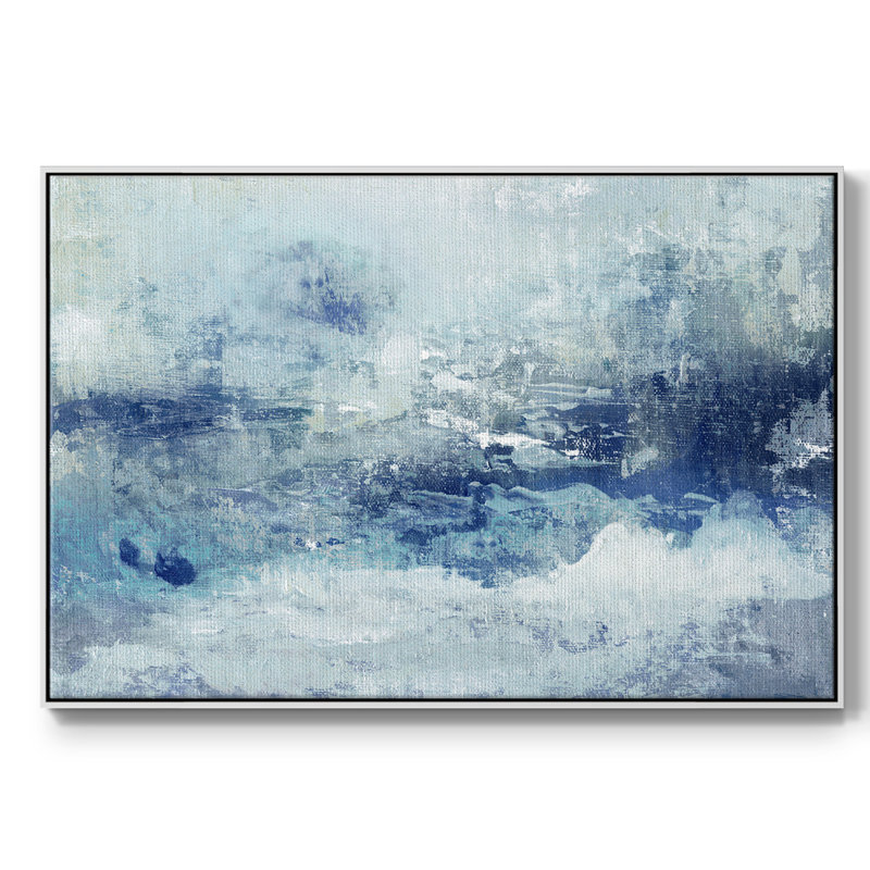 «Blue Cloudscape», reproduction sur toile, H 27 po x l 41 po x P 2 po, Blanc