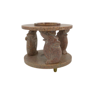 4.25'' H Stone Tabletop Tealight Holder