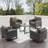 Naresa Wicker 5 - Person Patio Conversation Set with Cushions-2014645645-2014645644