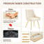 Ensemble de 2 chaises de salle à manger rembourrées en cuir capitonné moderne avec poignée arrière décorative en métal, chaises d'appoint décoratives pour la salle à manger, le bureau, le café et l'espace de négotiation-1289544791-1289544788