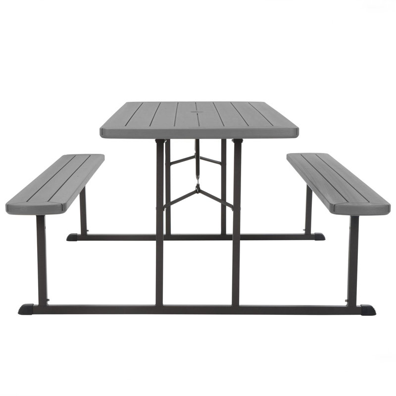 Table de pique-nique pliable de 6 pi COSCO Outdoor Living, Gris