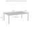 Apruva Rectangular Metal Outdoor Coffee Table , 39.25'' in. W 23.5'' in. D