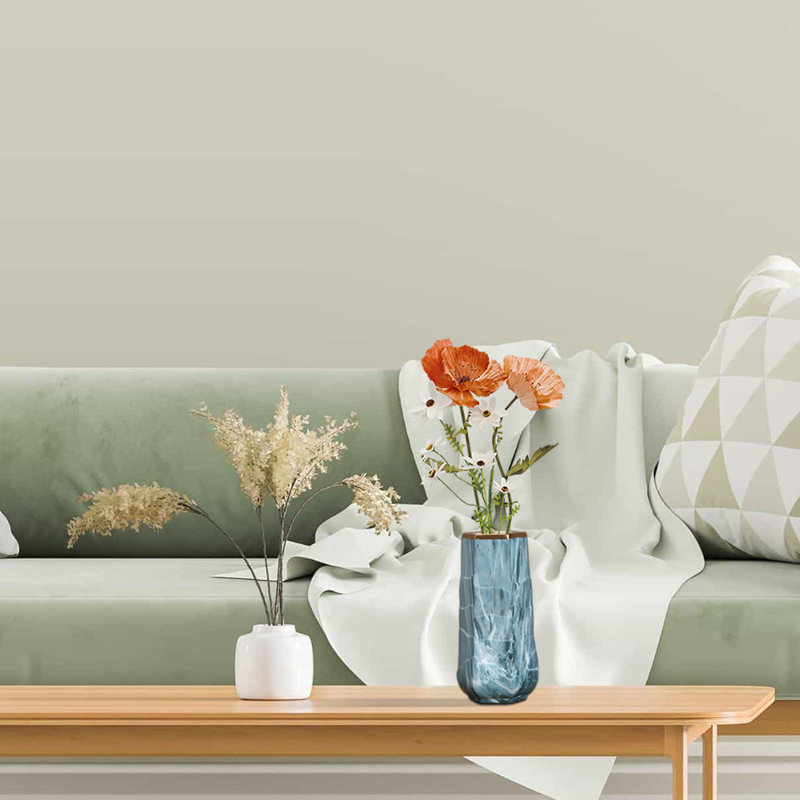Ceramic Table Vase, 9.64" H x 4.33" W x 4.33" D
