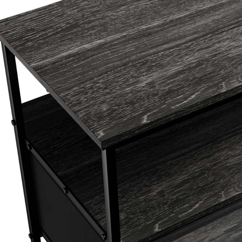 Commode télé avec 2 tiroirs Sorbus, Noir