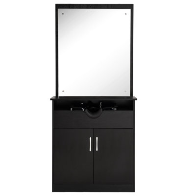 Poste de lavage avec miroir de lavage