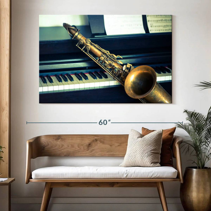 Abarca Piano And Saxophone, 34" H x 51" W