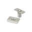 Attrape-balle Coins ronds; Finition nickel satiné-14747422