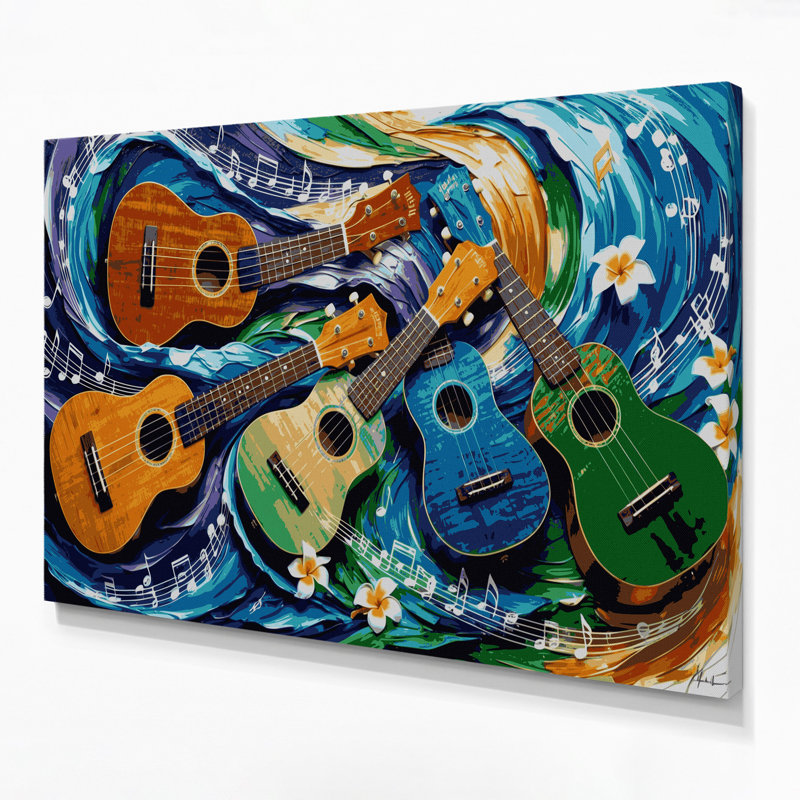 Art musical sur toile grise, H 24 po x l 36 po