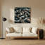 Chats Arabian Mau, art mural en métal gris-1806098980