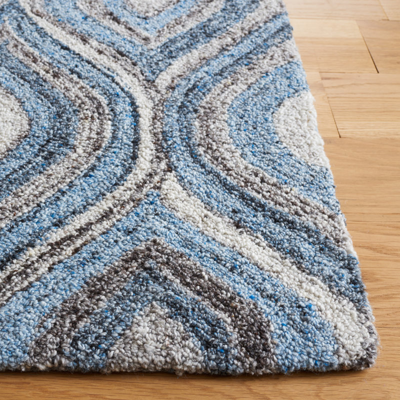 Tapis en laine touffeté à la main Deance, Rectangle de 5 pi x 8 pi