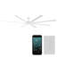 Ventilateur de plafond intelligent intérieur / extérieur à 8 pales avec commande murale et ensemble d'éclairage inclus, fonctionne avec Alexa et l'application iOS ou Android-32650312-56611498-121976042