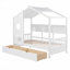 Lit maison en bois