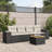 Vidaxl Garden Sofa Set Black, Cream White