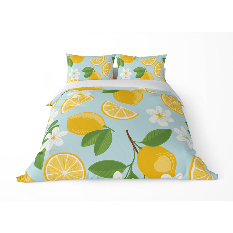 Ensemble d'édredon décoratif léger Lemmie, King Comforter + 2 King Pillowcases, Blue