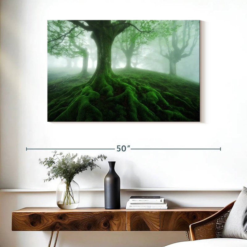 Forêt brumeuse Alvord Mossy, H 26 po x l 39 po