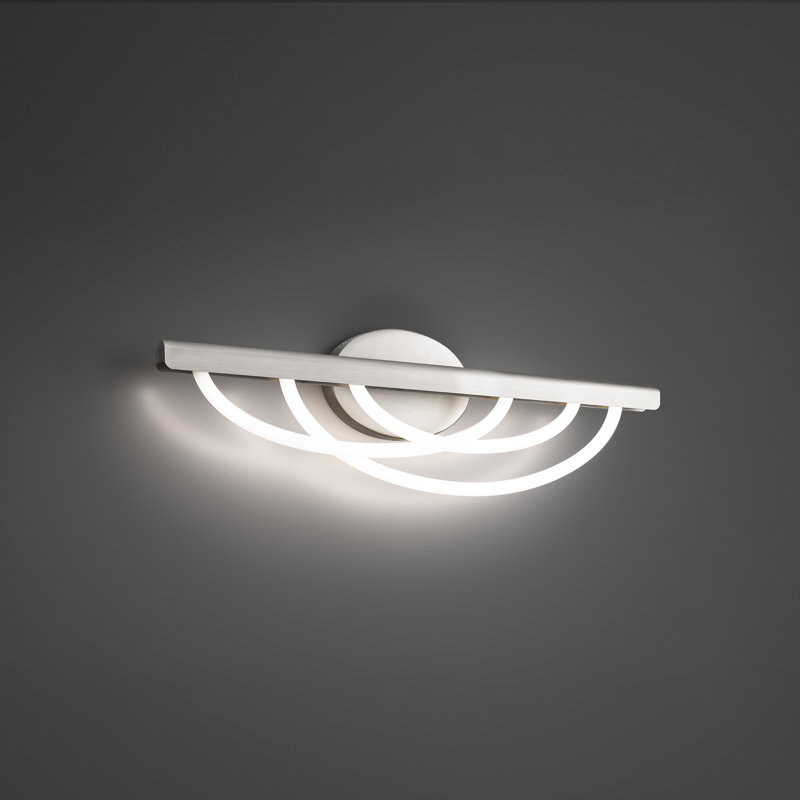 Swoop LED Bath Vanity & Wall Light, Brushed Nickel