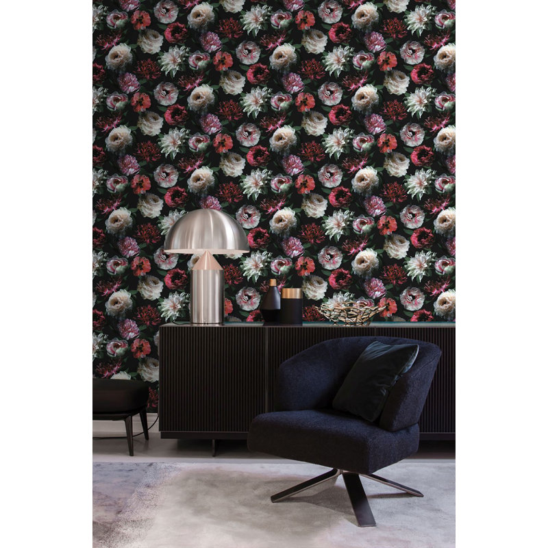 Rouleau de papier peint L 33 pi x l 20,9 po Lewis, Rubis