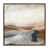 Rustic Walnut Canvas Floater Framed