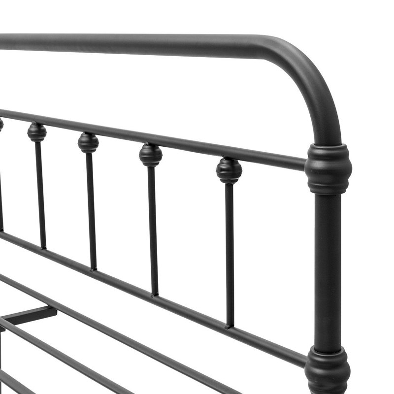 Barnette Metal Open-Frame Bed, Queen, Black
