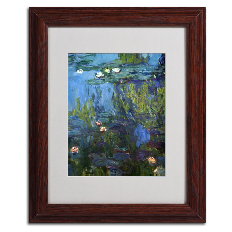 Claude Monet - Single Picture Frame Print on Canvas, 14" H x 11" W x 0.5" D, Brown