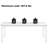 79" Industrial Dining Table with White Faux Marble Top, Metal Legs Kitchen Table for 6-8 People-1257042269