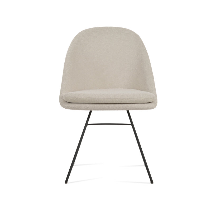 Chaise de salle à manger Avanos, Tissu blanc cassé