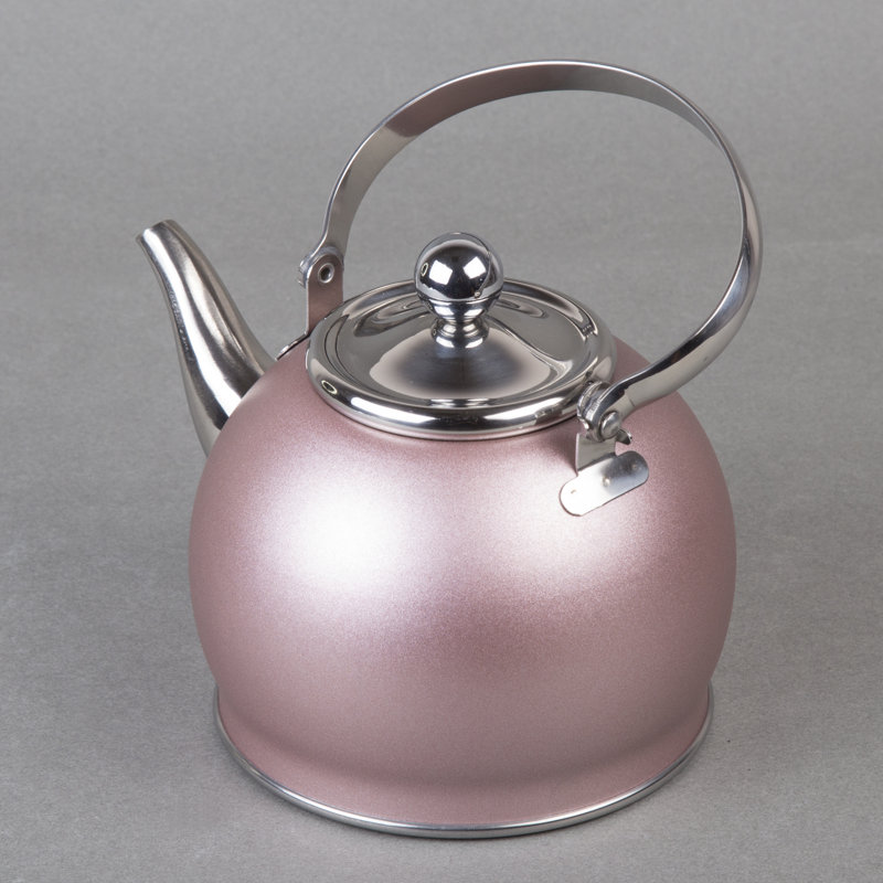 Creative Home 1 pte Bouilloire pour cuisinière en acier inoxydable, Or rose / argenté