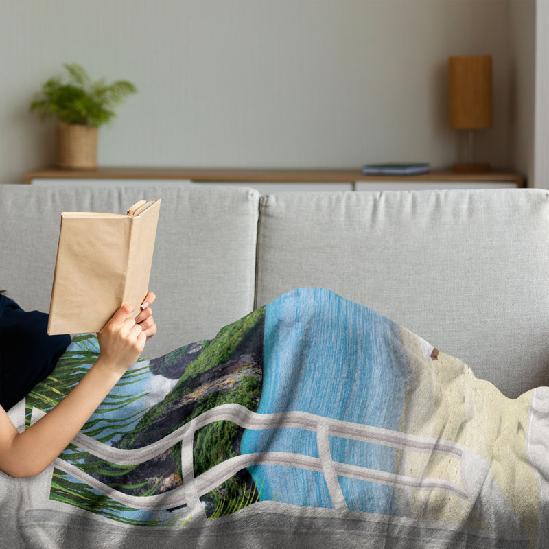 Hand Woven Throw Blanket, 50" x 70"