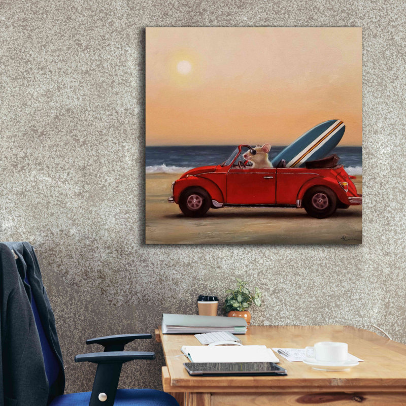 «Beach Bound» par Lucia Heffernan, H 37 po x l 37 po x P 1,5 po
