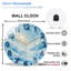 Horloge murale en verre 12 po