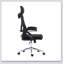 Chaise de bureau ergonomique essentielle avec appui-tête et soutien lombaire réglables, idéale pour le confort et une bonne posture.