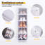 Boîte à chaussures organisateur, lot de 6, boîte à chaussures empilable en plastique avec porte transparente, boîte de rangement pour chaussures, pour chaussures de sport-1180949559