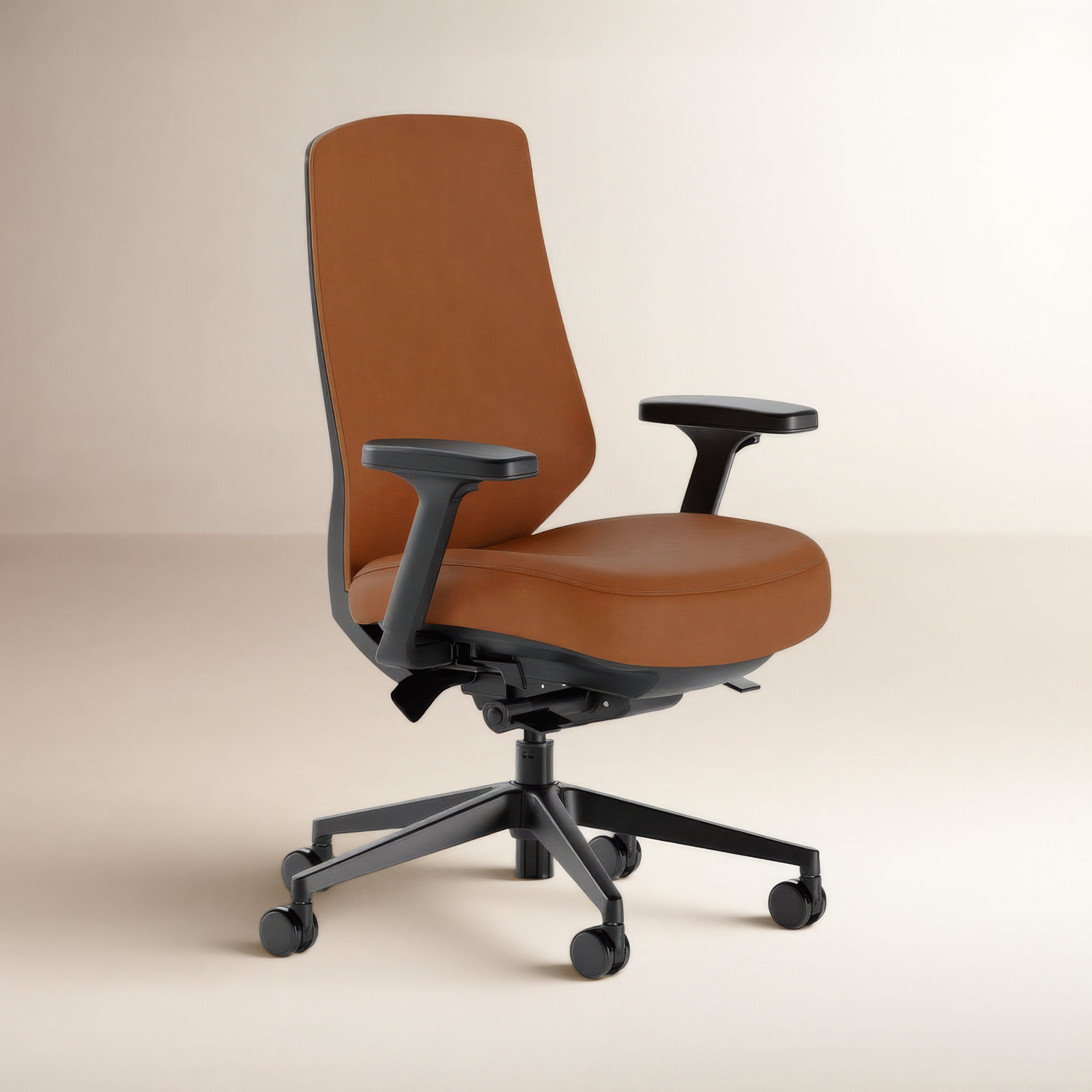 Ergonomic Chair Pro - Leather, Saddle