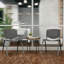 Chaises de vestibule empilables en plastique avec dossiers perforés Oliverson-848270531-809560534