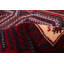 Tapis rouge foncé 3 pi 2 po x 6 pi One-of-a-Kind New Age