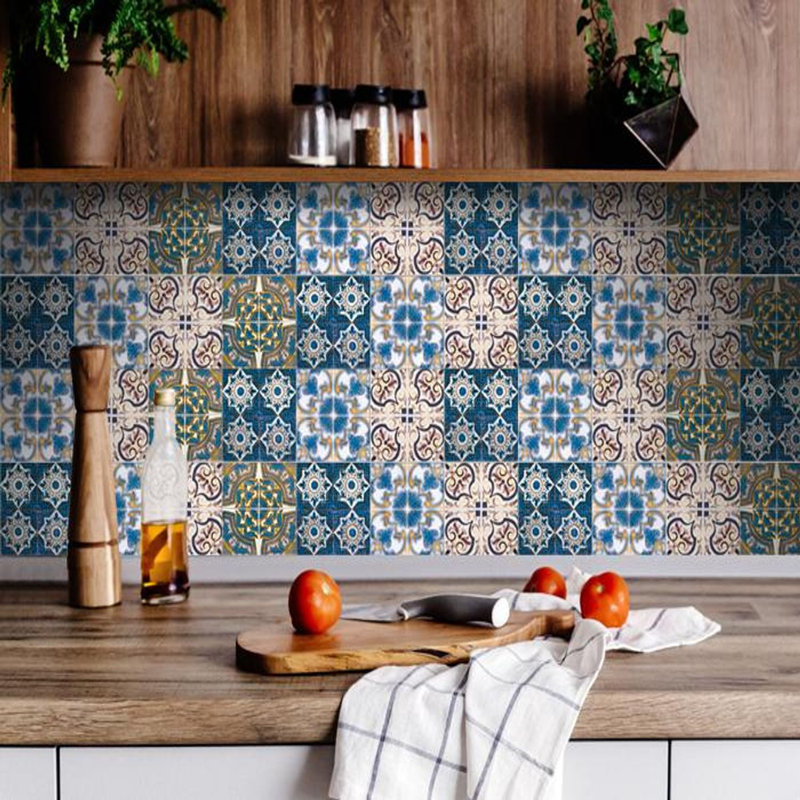 Carrelage mosaïque en vinyle Agean, H 4 po x l 4 po x P 0,1 po