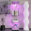 Armoire de rangement en verre trempé blanc avec éclairage, 64,51 po de hauteur, 15,44 po de longueur, 13,63 po de largeur, pieds réglables pour sols inégaux-696744237