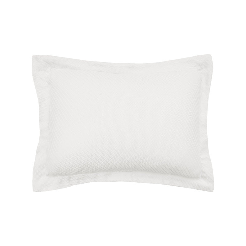 Preston Cotton Standard Sham, Standard, Ivory