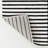Anders MidCentury Modern Arch Stripe Two-Tone High-Low Black/White Rug-1064061346