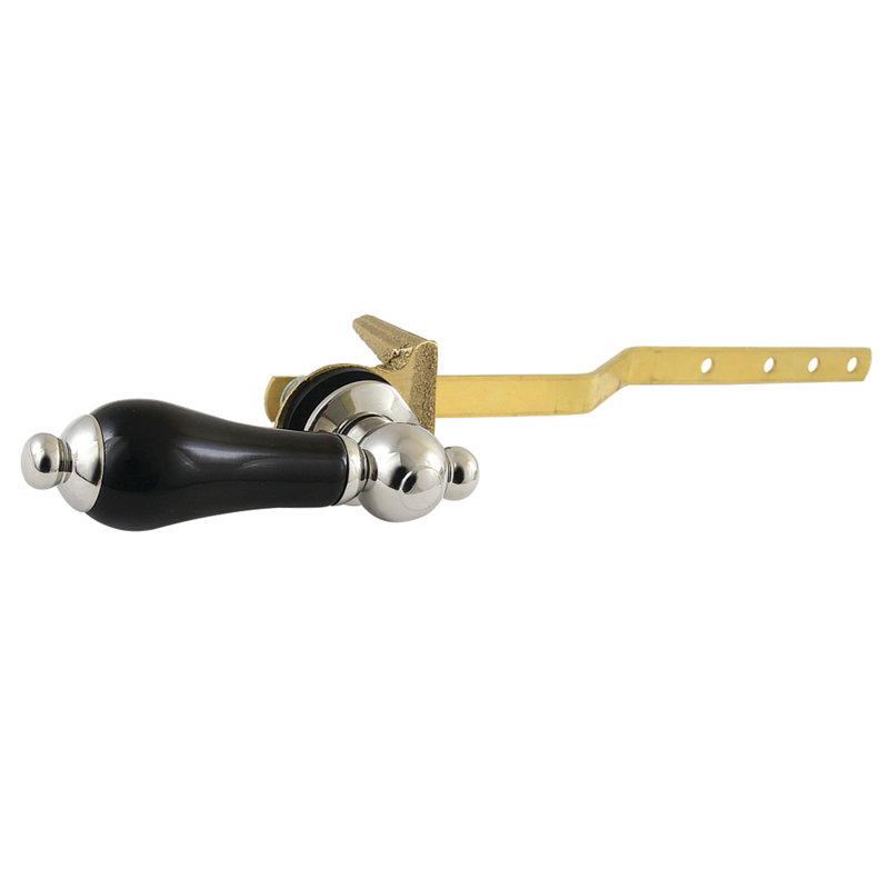 Levier de réservoir de toilette à fixation frontale Kingston Brass Duchess, Nickel poli