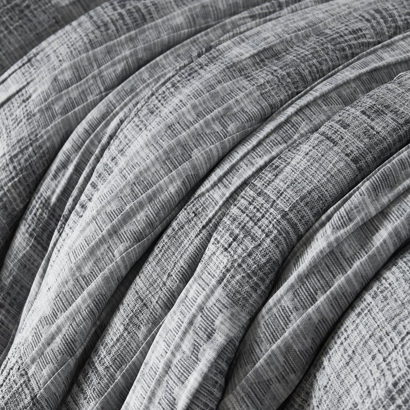 Ensemble d'édredon surdimensionné gris anthracite MaiRêve