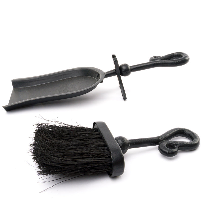 Chambliss Metal Fireplace Tool Set, Black, 9cm H x 38cm W x 5.5cm D