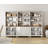 Scarlett 72.1"H X 101.6"W Bookcase With Drawers And Glass Cabinets, Tall Book Case With Open Book Shelfs, Large Wood Bookcases Farmhouse Bookshelves For Living Room Bedroom Home Office Kitchen, 72'-406800671