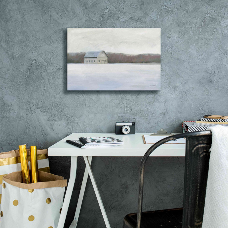 Elye " Winter Barn " by James Wiens, 12" H x 18" W x 0.75" D